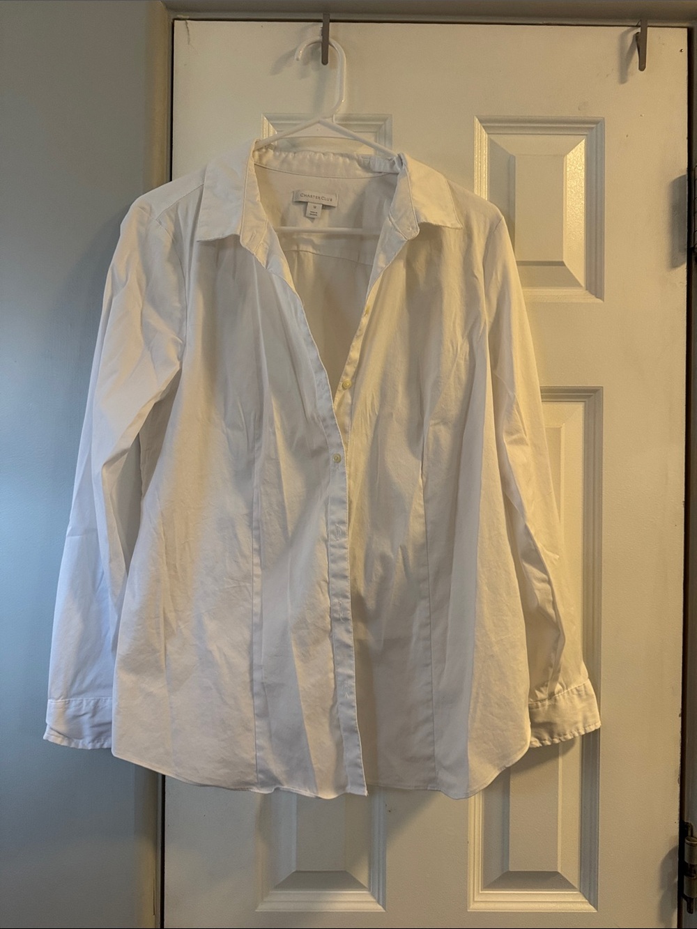 Charter Club White Button-Front Shirt